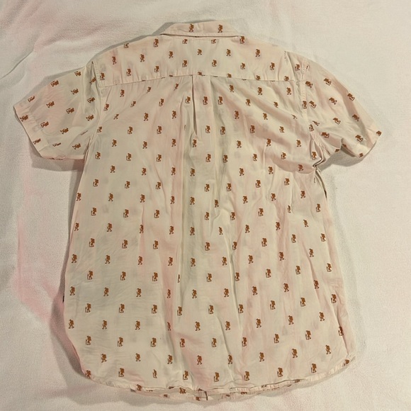 The North Face Cream Short Sleeve Button-Up, Size Large - Picture 4 of 4